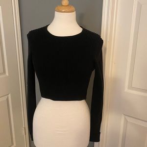 CAbi Prep Pullover ribbed sweater